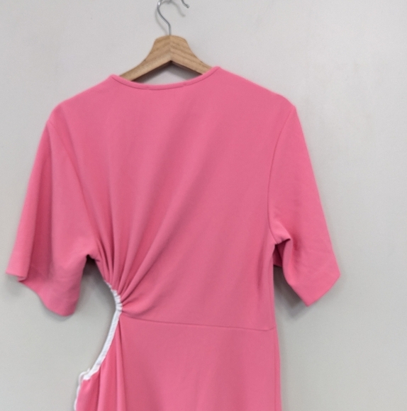 See by Chloe Pink Cut Out Dress Midi Tie - Picture 7 of 16